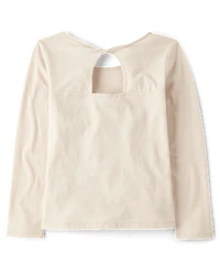Girls Graphic Twist Back Top