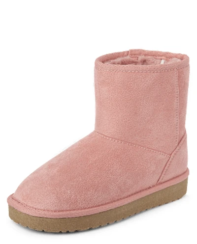 Girls Mid Teddy Boots