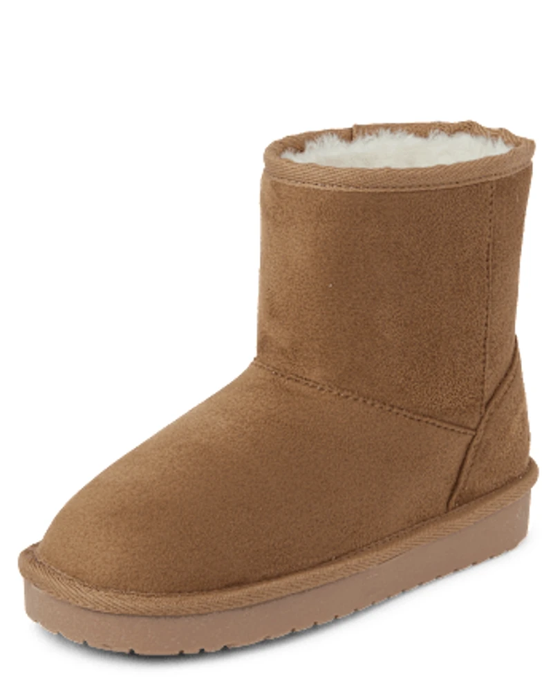 Girls Mid Teddy Boots