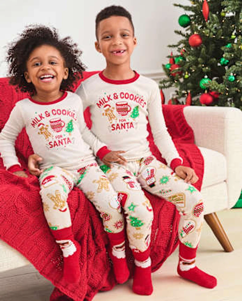 Kids Christmas Cookie Snug Fit Cotton Pajamas