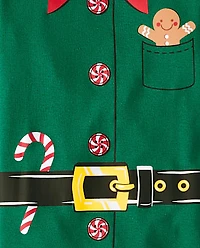 Kids Elf Snug Fit Cotton Pajamas