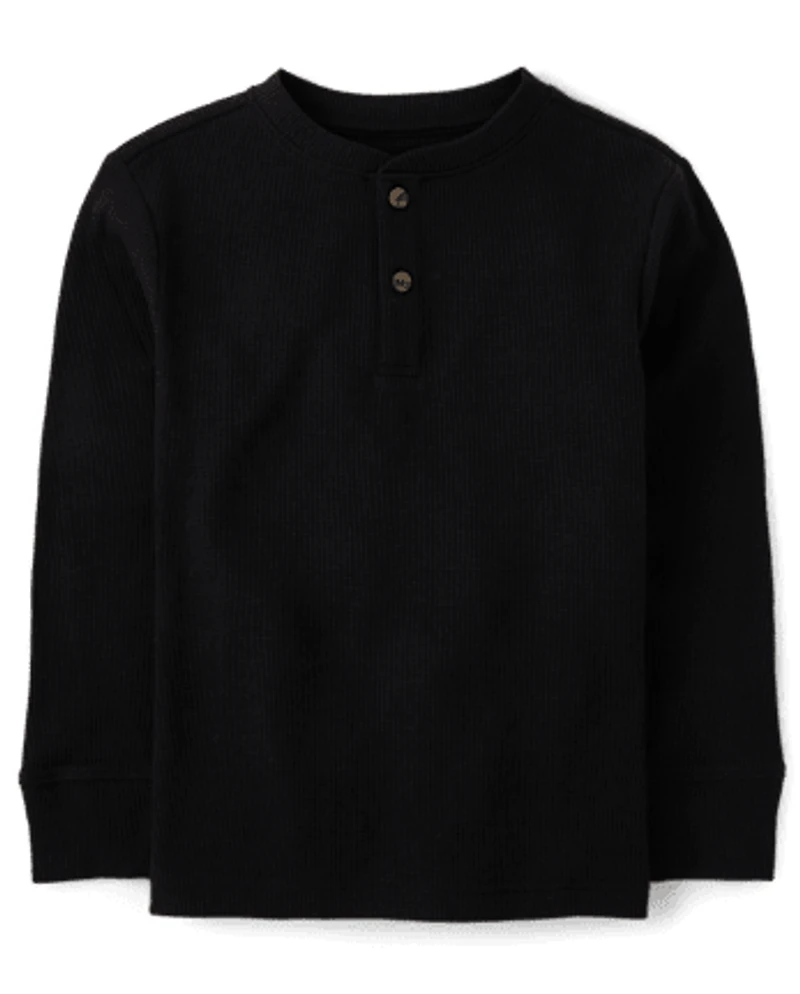 Haut Henley thermique pour garçon