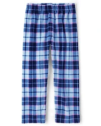Girls Plaid Microfleece Pajama Pants
