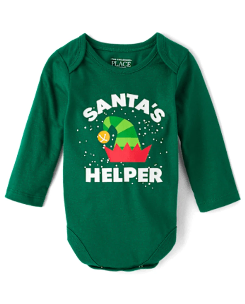 Body imprimé Santa's Helper Bébé Garçon