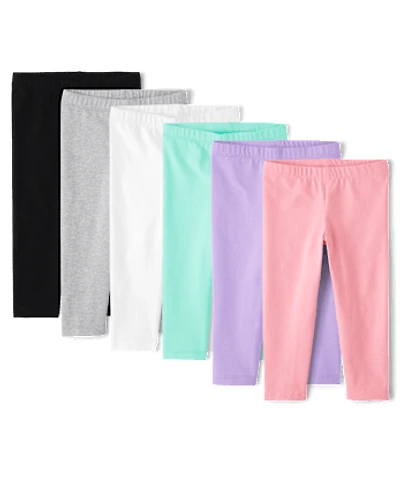 Lot de 6 leggings pour petites filles