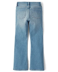 Girls Studded Flare Jeans
