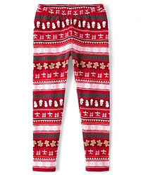 Girls Print Cozy Leggings