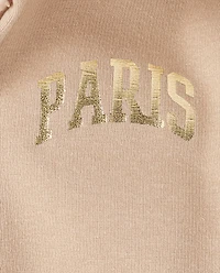 Girls Graphic Cozy Zip Up Hoodie