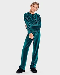 Pantalon large en velours côtelé Fille