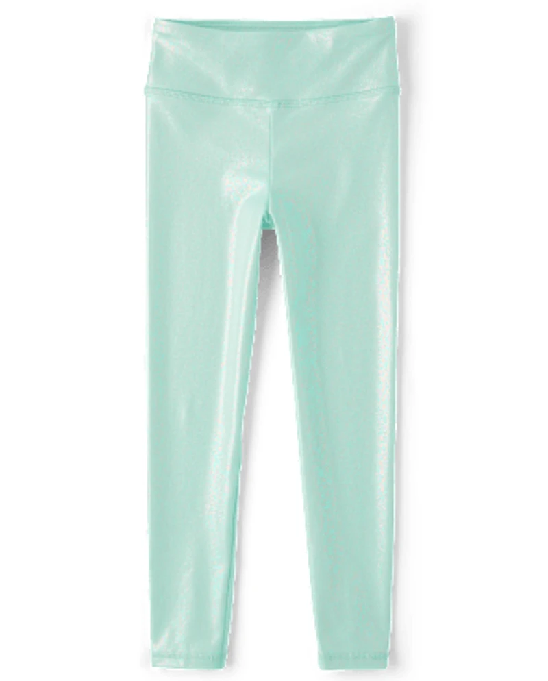 Girls High Shine Rise Leggings