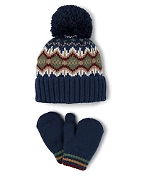 Toddler Boys Fairisle 2-Piece Cold Weather Set