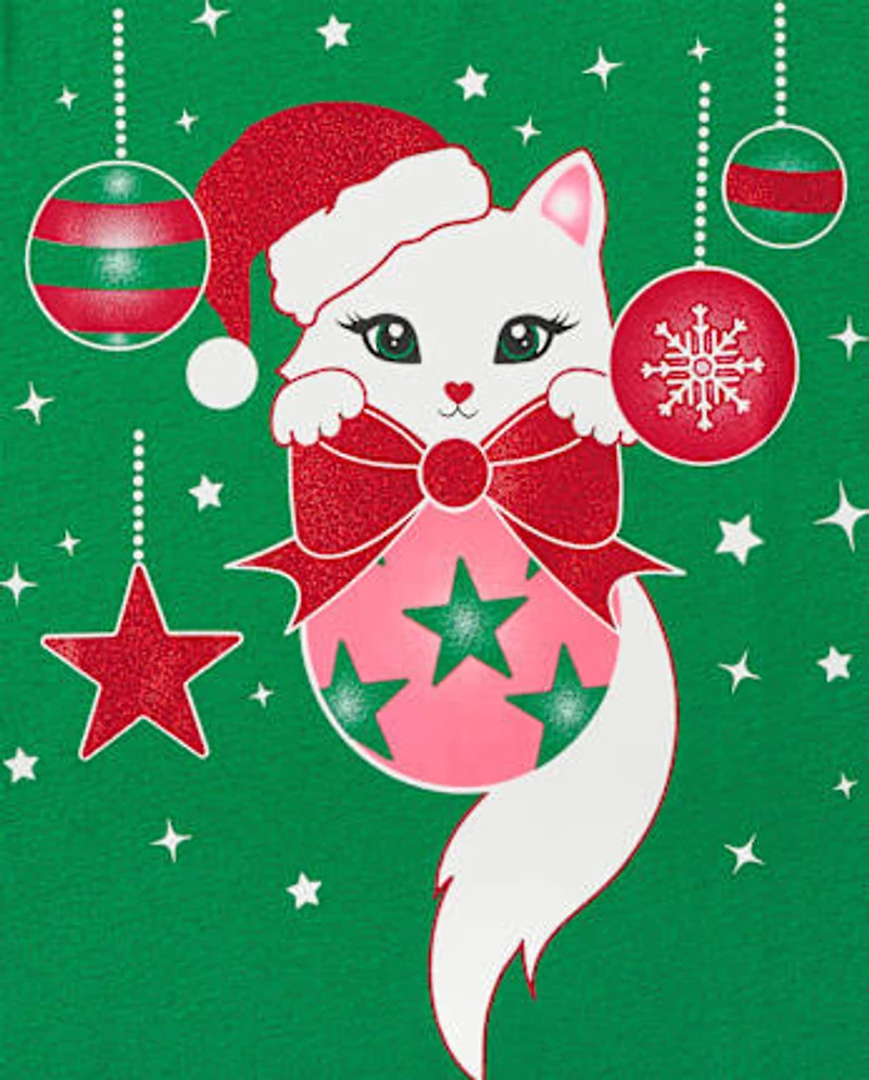 Girls Christmas Graphic Tee 2-Pack