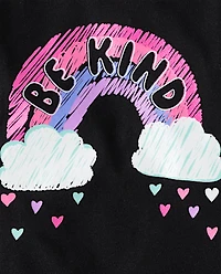 Baby And Toddler Girls Positivity Graphic Tee 3-Pack