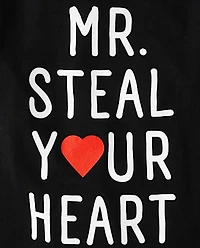 Baby And Toddler Boys Valentine's Day Steal Your Heart Graphic Tee