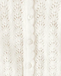 Cardigan en pointelle pour petite fille