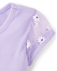 Bébé Et tout-petit, fille 3D Daisy Maillage Robe évasée