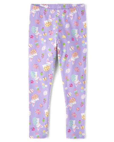 Girls Easter Leggings