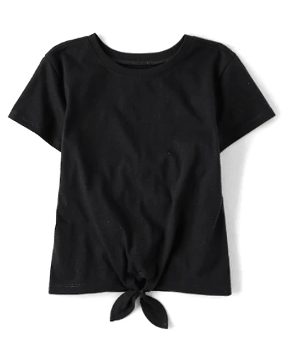Girls Tie Front Top