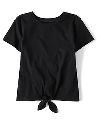 Girls Tie Front Top