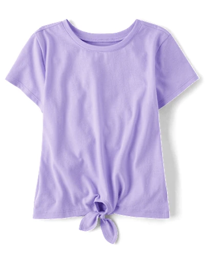 Girls Tie Front Top