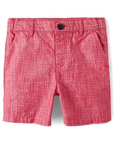 Baby And Toddler Boys Textured Chino Shorts