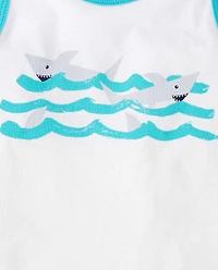 Baby And Toddler Boys Shark Tank Top 3-Pack