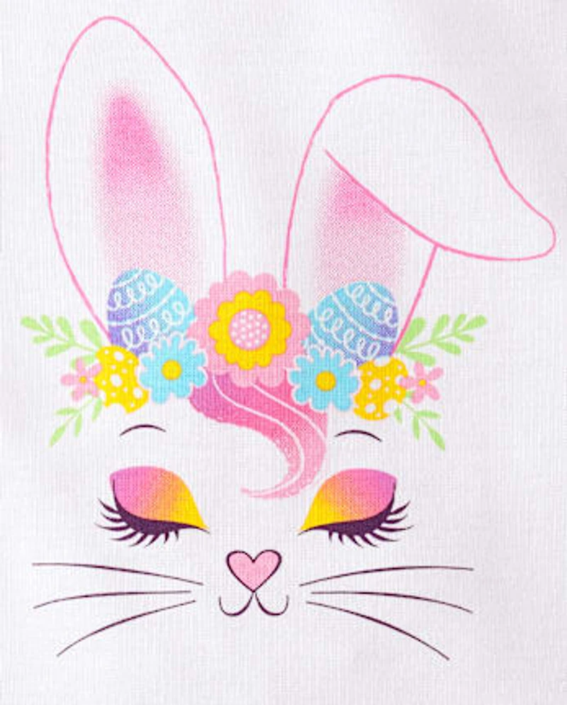 Baby And Toddler Girls Bunny Snug Fit Cotton Pajamas