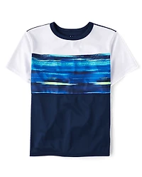 Boys Performance Colorblock Top