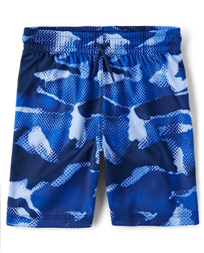 Boys Print Mesh Basketball Shorts