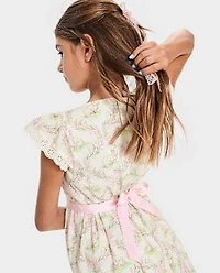 Girls Bunny Ruffle Dress
