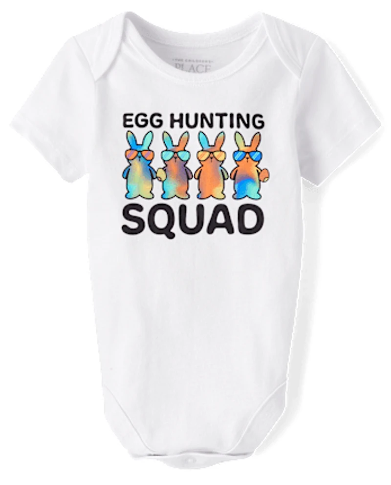 Baby Matching Family Egg Hunting Squad Graphic Bodysuit