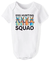 Baby Matching Family Egg Hunting Squad Graphic Bodysuit