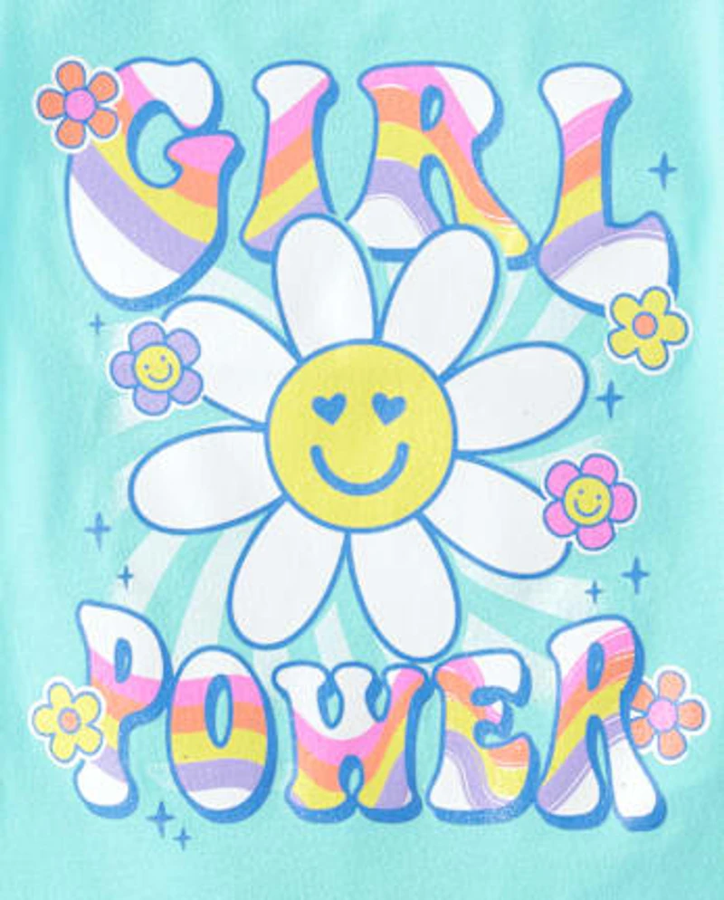 Lot de 4 t-shirts graphiques Positivity pour bébés et petites filles