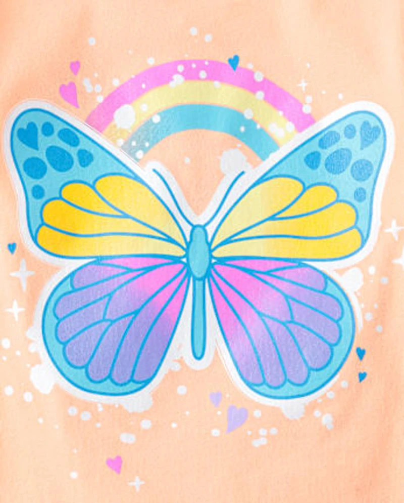 Lot de 4 t-shirts graphiques Positivity pour bébés et petites filles