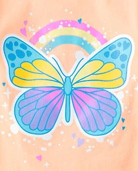 Lot de 4 t-shirts graphiques Positivity pour bébés et petites filles