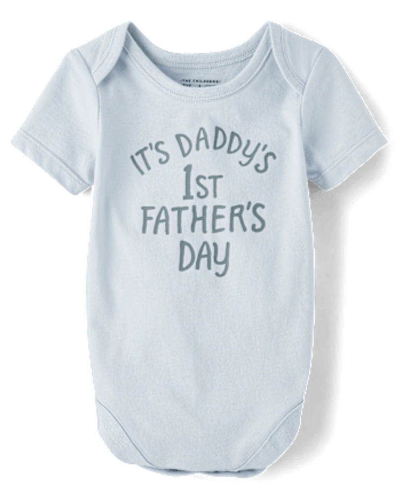 Baby Daddy's First Father's Day Graphic Bodysuit