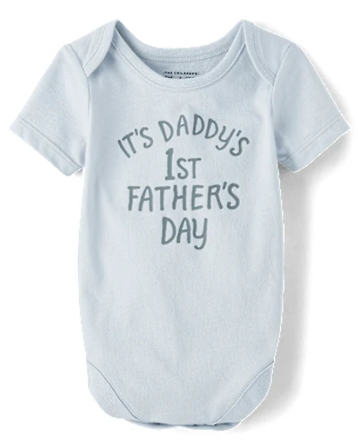 Baby Daddy's First Father's Day Graphic Bodysuit