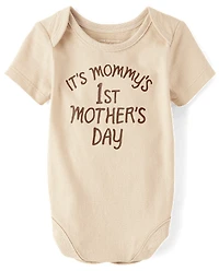 Baby Mommy's First Mother's Day Graphic Bodysuit
