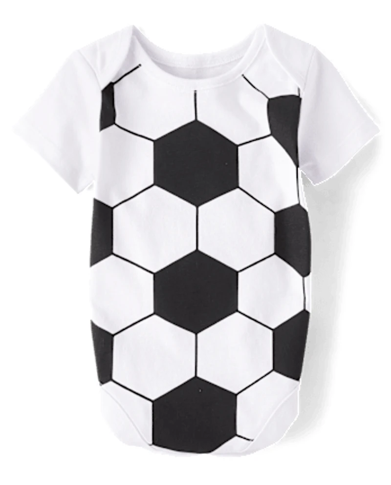 Baby Soccer Ball Graphic Bodysuit