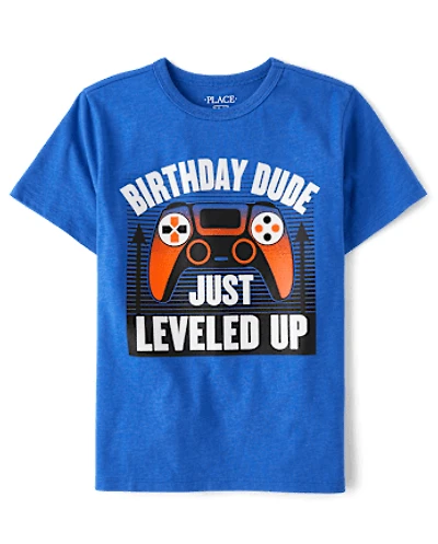 Boys Birthday Gamer Graphic Tee