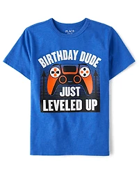 Boys Birthday Gamer Graphic Tee