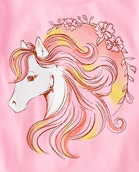 Girls Horse Graphic Tee