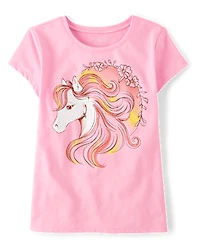 Girls Horse Graphic Tee