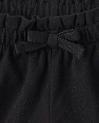 Lot de 4 shorts léopard à taille froncée pour petites filles