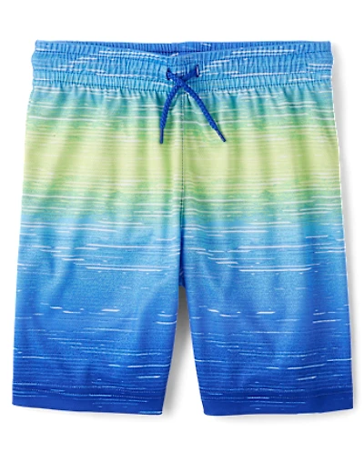 Boys Print Mesh Performance Basketball Shorts