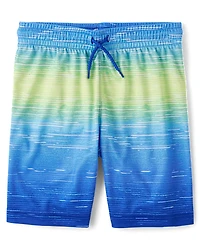 Boys Print Mesh Performance Basketball Shorts