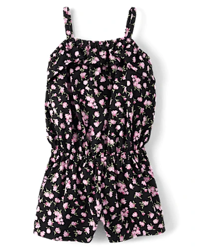 Baby And Toddler Girls Print Ruffle Romper