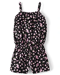 Baby And Toddler Girls Print Ruffle Romper