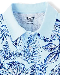 Mens Matching Family Tropical Polo