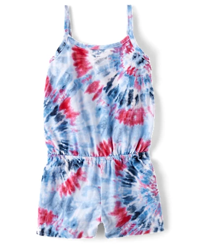 Baby And Toddler Girls Tie Dye Romper